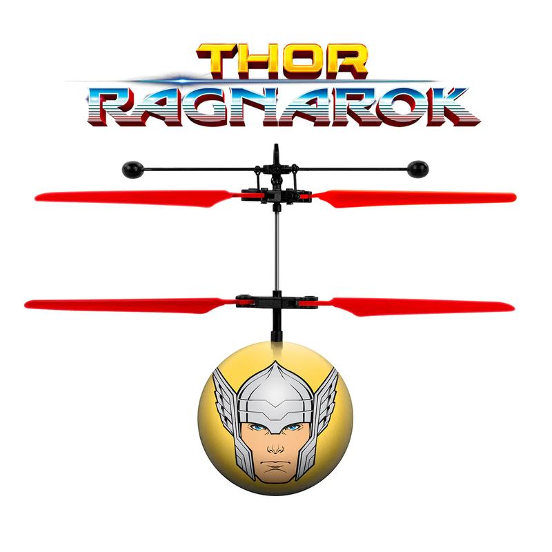 Marvel IR UFO Helicopter Ball  - Captain America, Iron Man, Hulk, X-Men Deadpool, Spider-Man, Thor, Black Panther, Guardians of the Galaxy - Officially Licensed
