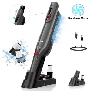 WhallPro - Cordless Handheld Vacuum with Strong Suction, LED Light, Multi-Accessories, Fast Charging for Home, Car, Pet Hair