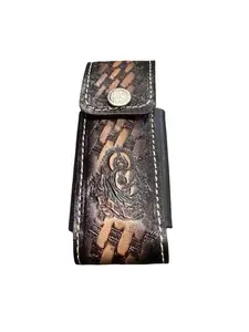 Funda para Navaja de Piel San Judas Western Style Leather Knife Holster