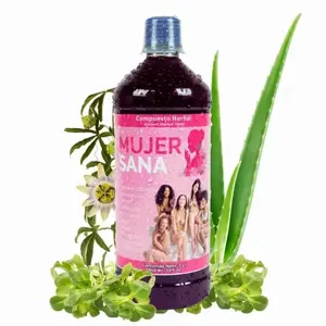 MujerSana Tonico Valeriana + Sabila ( Aloe Vera Tonic) Pasiflora + Moronel + curcuma , Mujer Sana antioxidantes , Jugo de Tonico Skin Repair