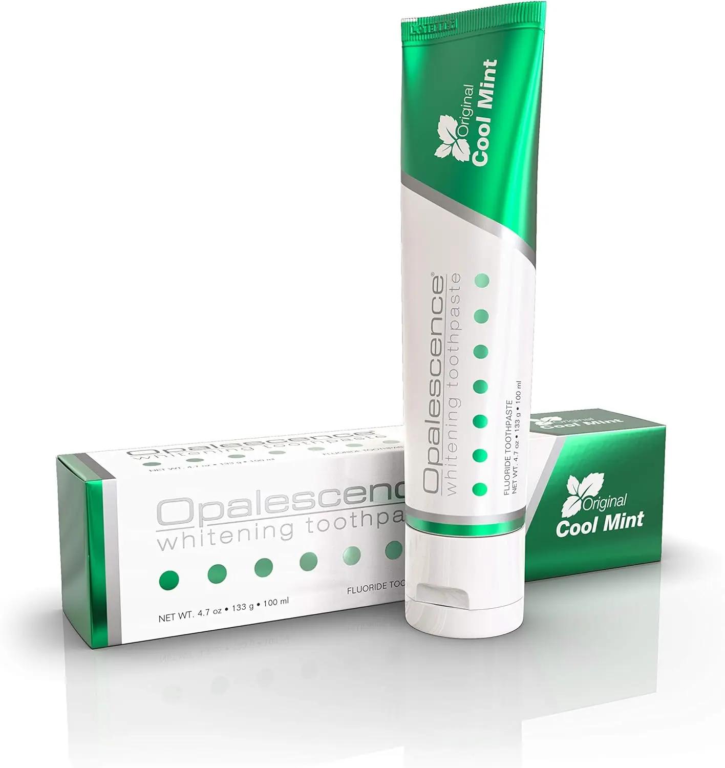 Opalescence Teeth Whitening Toothpaste - Ultradent Cool Mint Original Formula - Gluten-Free Oral Care, Gentle Daily Use - 4.7 oz