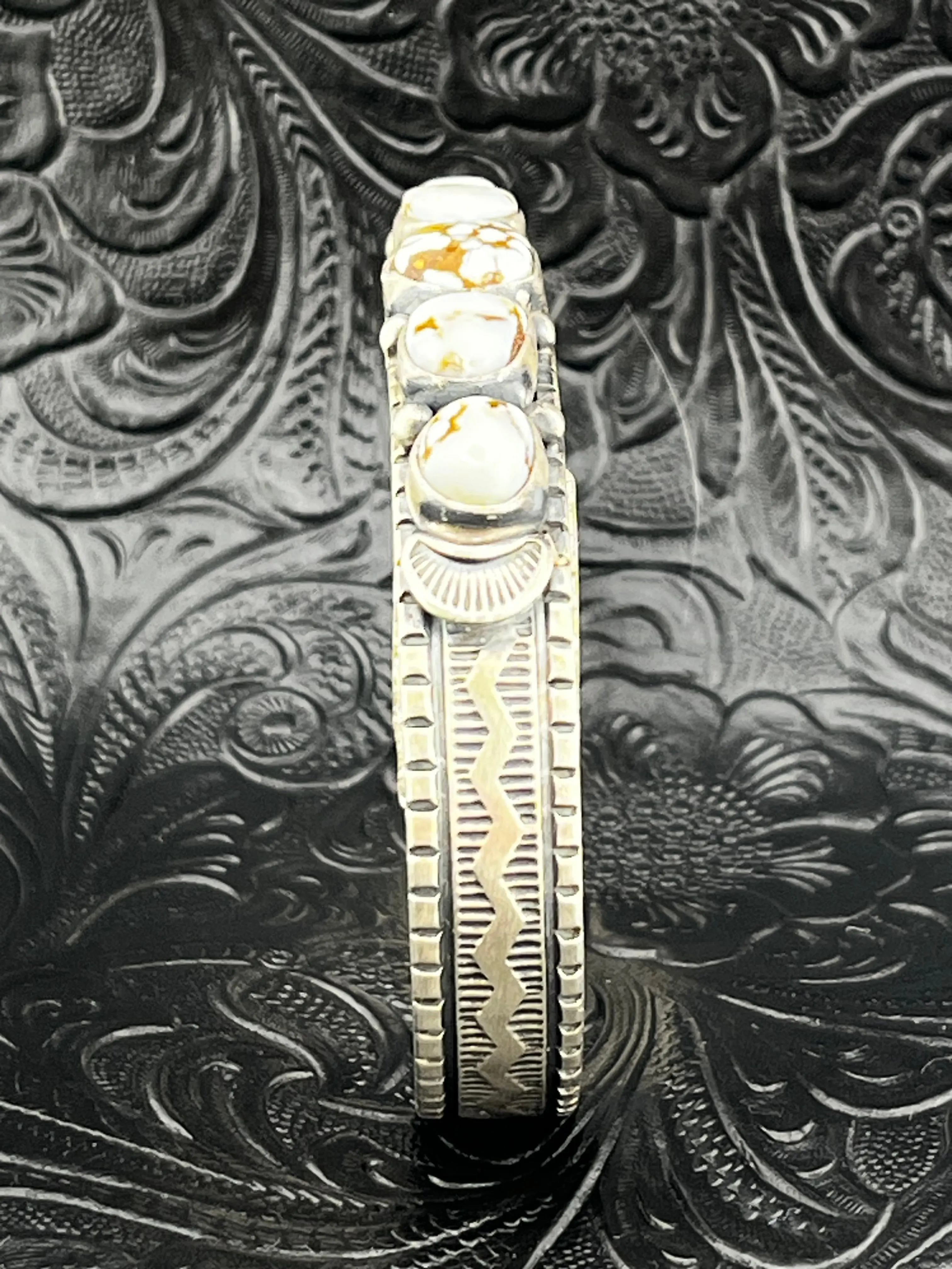 Francis Yazzie Dry Creek Turquoise Handmade Navajo Cuff Size 7
