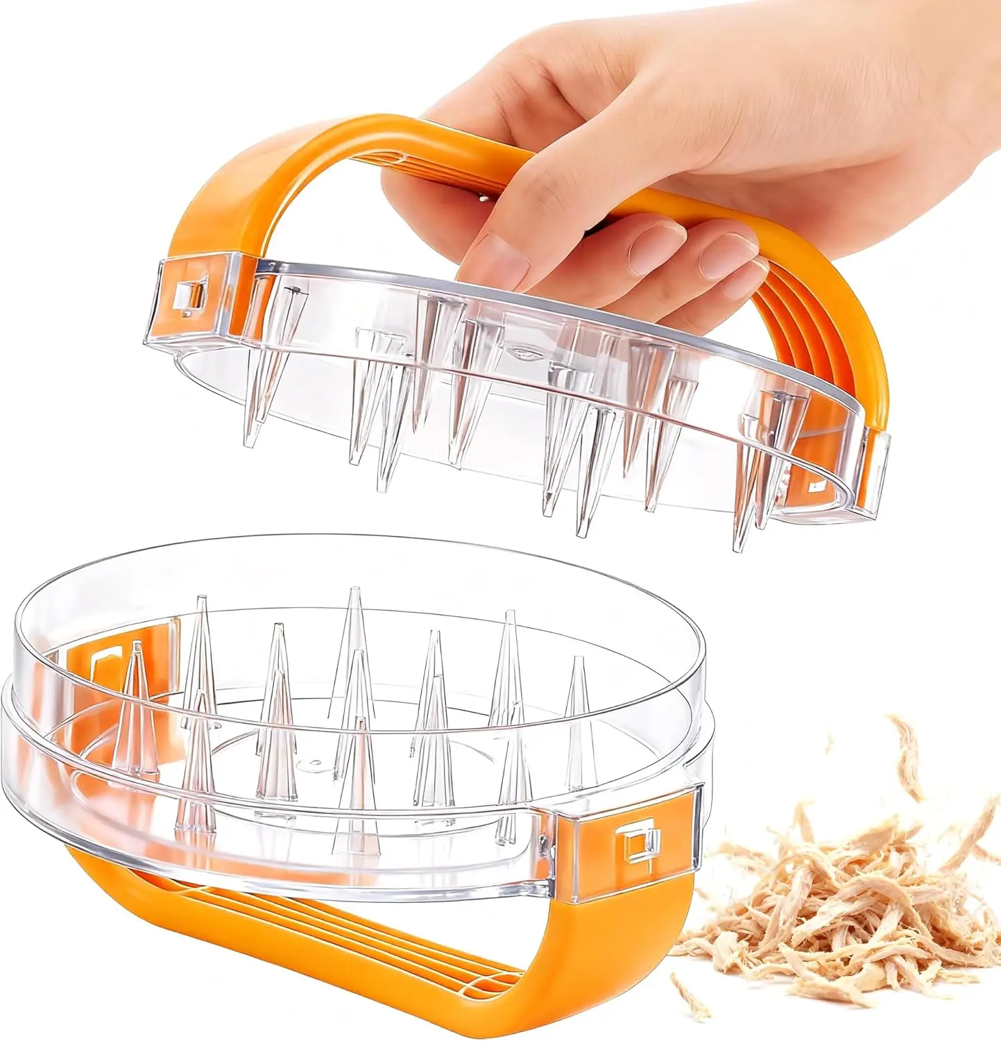 Chicken Shredder - Chicken Breast Shredder Tool Twist, Clear Meat Shredder Tool Twist for Quick  Meal Prep