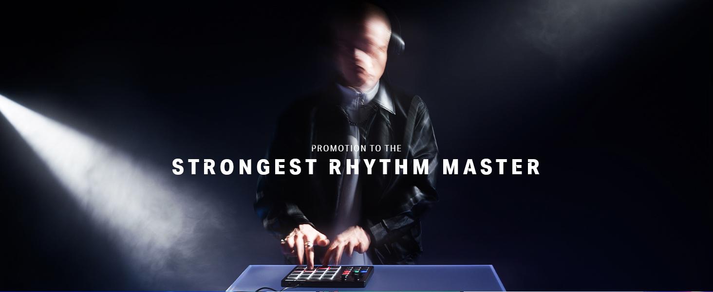 Donner MIDI Pad Beat Maker with 16 Beat Pads, 2 Assignable Fader & Knobs and Music Production Software Included, USB MIDI Pad Controller STARRYPAD with 40 Free Courses