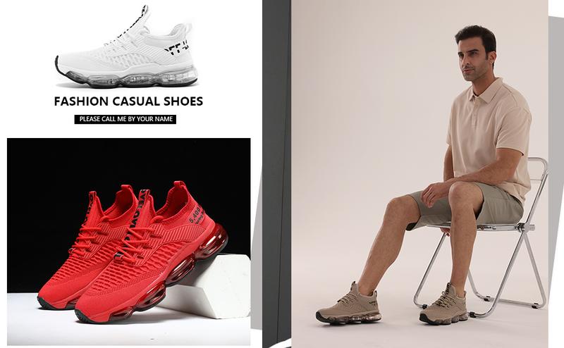 Men's Casual Lace up Low Top Running Shoes, Comfortable  Lightweight Breathable Sports Running Shoes, Perfectfor Students and Outdoor Sport Closed Runner Sneaker Walking Shoes Footwear Training Trainer Sports Shoes Outdoorfun Boy mens shoes