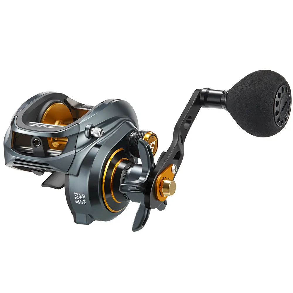 Piscifun Alinox 300 Low Profile Baitcasting Reel - Full Aluminum Frame Outdoors Reel for Heavy-Duty Control, Durable Fishing Gear, Essential Fishing Supplies