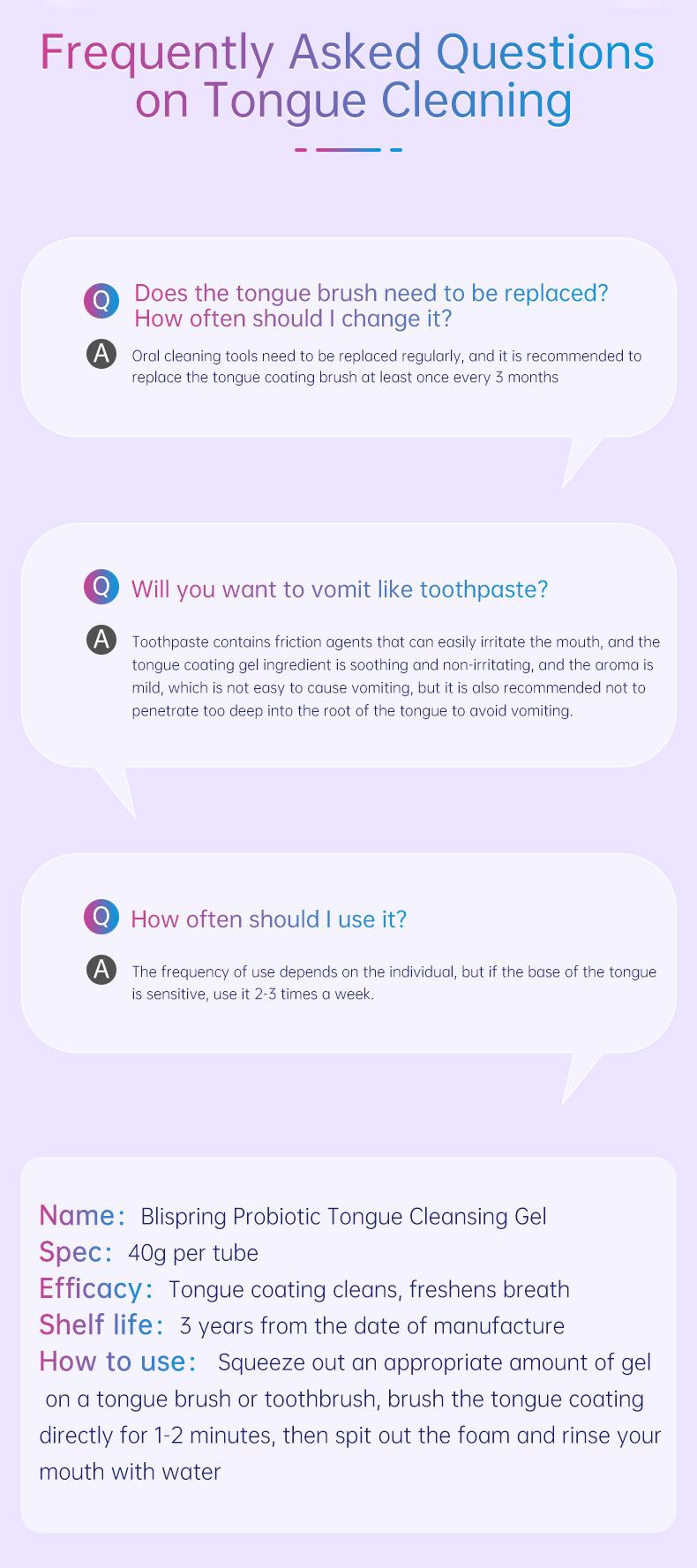 Blispring Tongue Scraper and Cleaning Gel Set | Targets Bad Breath at The Source, Ultimate Fresh Breath Routine (Scraper & Gel Bundle) Oral 1 Pcs