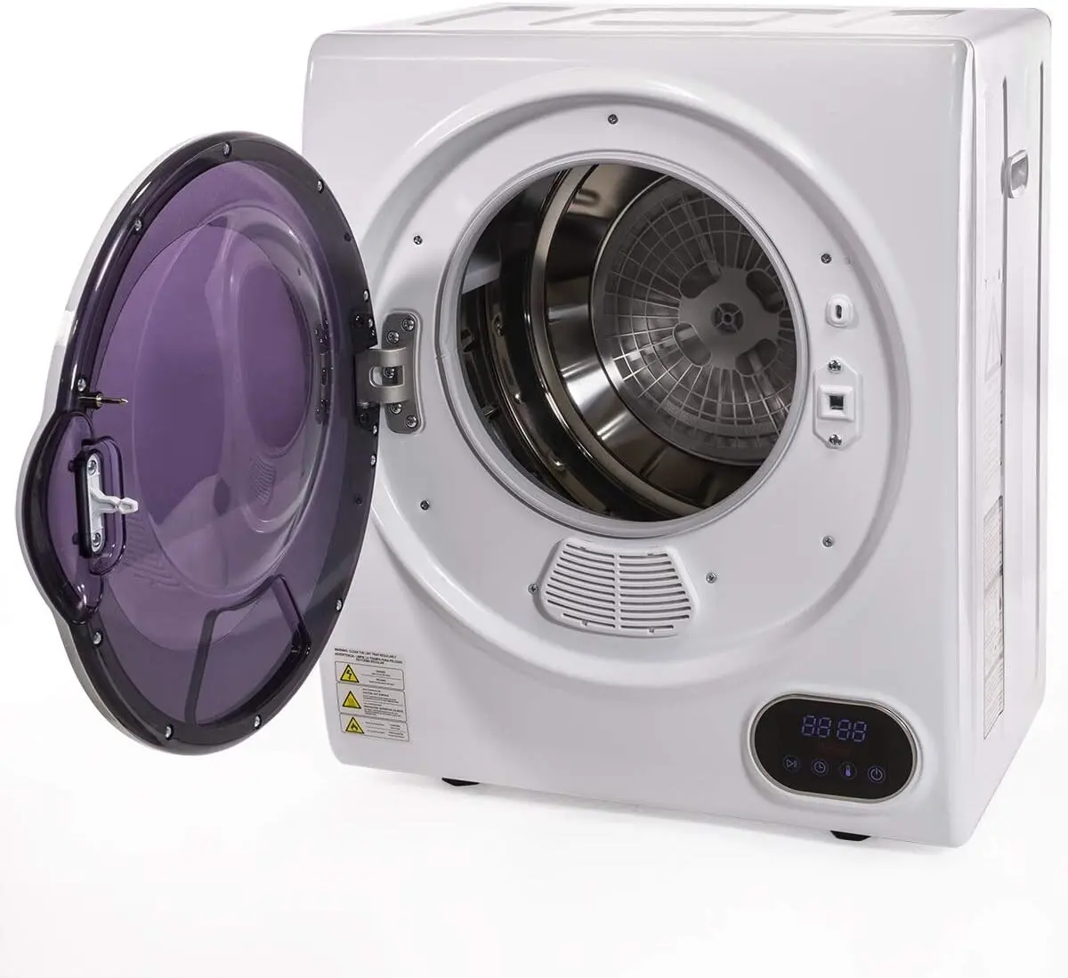 Electric Clothes Dryer - 5.5lbs Compact Portable Home Drying Machine, White, Small Footprint Household Appliance, Household Appliances