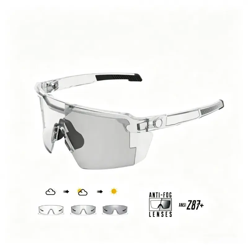 ANSI Z87+ Polarized Square Safety Sunglasses for Men - Polycarbonate Sports Eyewear, Anti-Glare Mirrored Lenses, Lightweight Durable Frame, Stylish Casual Design, Protective Case, Quality Accessories, Men's Sunglasses