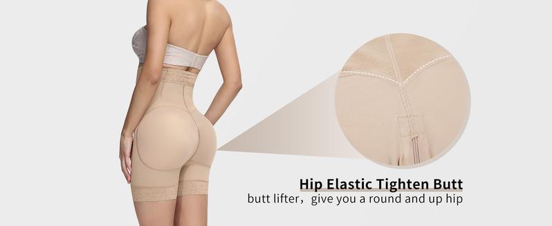 [Live] Curvyfaja Women's Seamless High Waisted Shorts for Butt Lifter and Control Shapewear - Panties, Womenswear