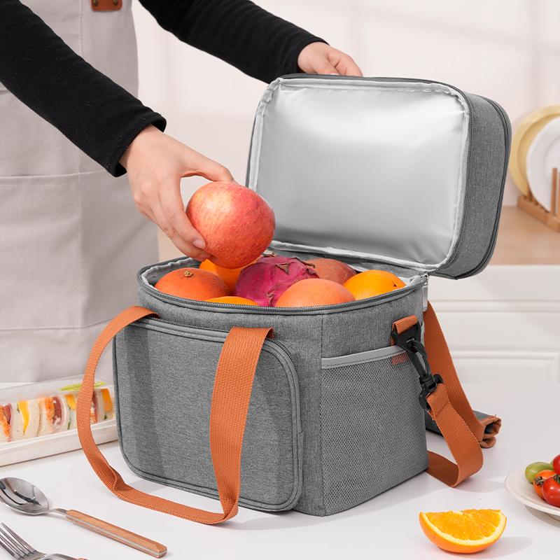 13.8L Expandable Double-Laye Lunch Insulation   Bag ，Multi-Functional Waterproof Cooler Lunch Bag,Outdoor Picnic Freshness Preservation,Suitable For Food Storage And Transport