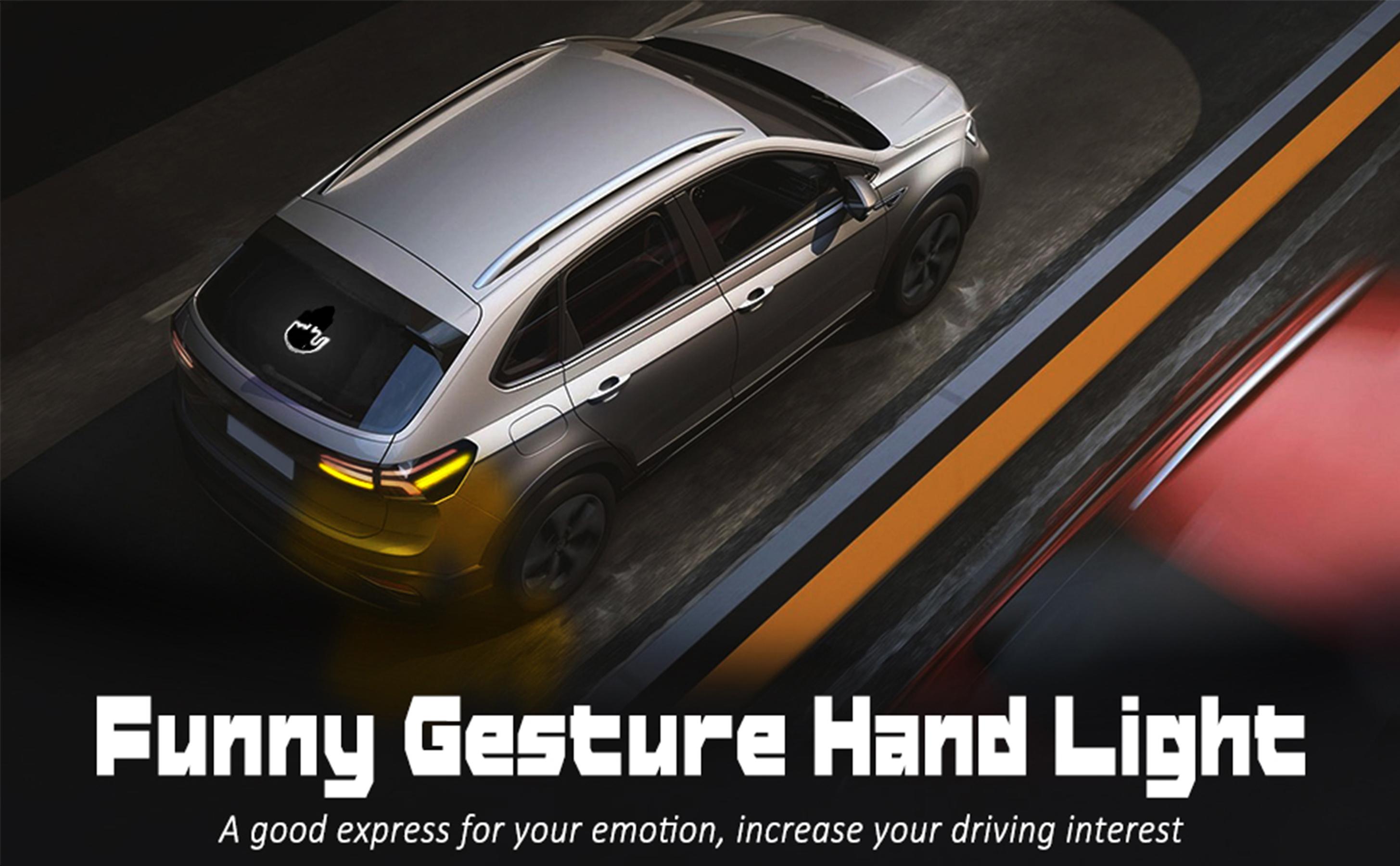 DIBMS High Brightness Car Gesture Light, New Friendly Gesture Light for car rear windows, road rage LED sign with remote control, illuminated gesture light,ambient lighting DIBMS High Brightness Car Gesture Light, New Friendly Gesture Light for car rear windows, road rage LED sign with remote control, illuminated gesture light,ambient lighting