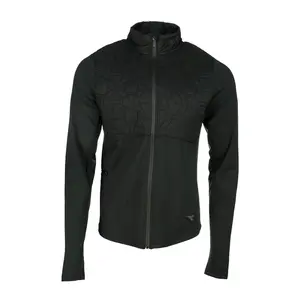 diadora Mens Run Winter Protection Jacket Athletic Outerwear Casual Pockets - Black