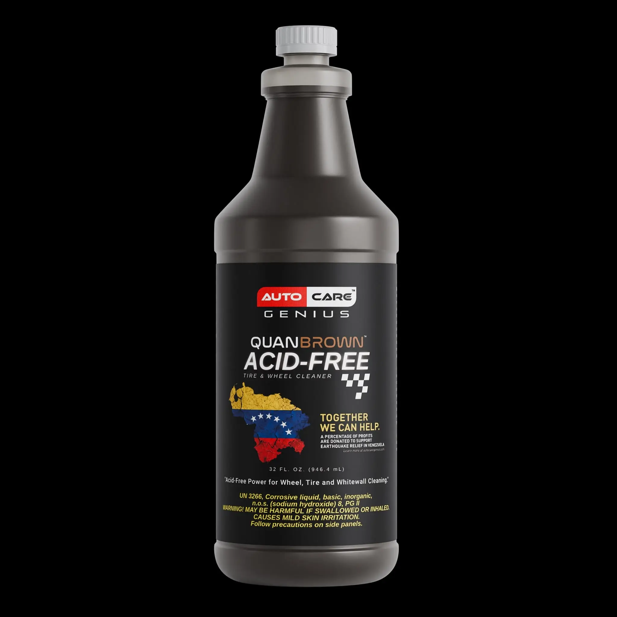 Quan Brown™ Acid-Free Tire & Wheel Cleaner – Venezuela Relief Edition