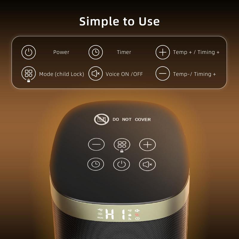 Space Heater 1500W, Fast Heating & Energy Saving Portable Electric Heater with Remote for Indoor Use, 5 Modes Adjustable Thermostat 24H Timer, Safe Quiet for Bedroom Office Home Use Space Heater 1500W, Fast Heating & Energy Saving Portable Electric Heater with Remote for Indoor Use, 5 Modes Adjustable Thermostat 24H Timer, Safe Quiet for Bedroom Office Home Use