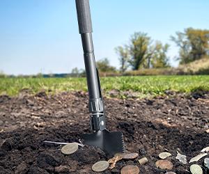 10-OFF! GoGonova Waterproof Metal Detector for Adults,  Professional Higher Accuracy Gold Detector with LCD Display, 6 Mode, Advanced DSP Chip 10" Coil, 39.3'' to 59.3" Adjustable