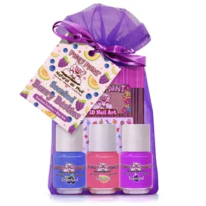 Piggy Paint Scented Berry Bestie Gift Set - Kids Non-toxic Nail Polish, 3 Fun Scents, Cruelty-free, Vegan, Water-based Formula, Safe for All Ages