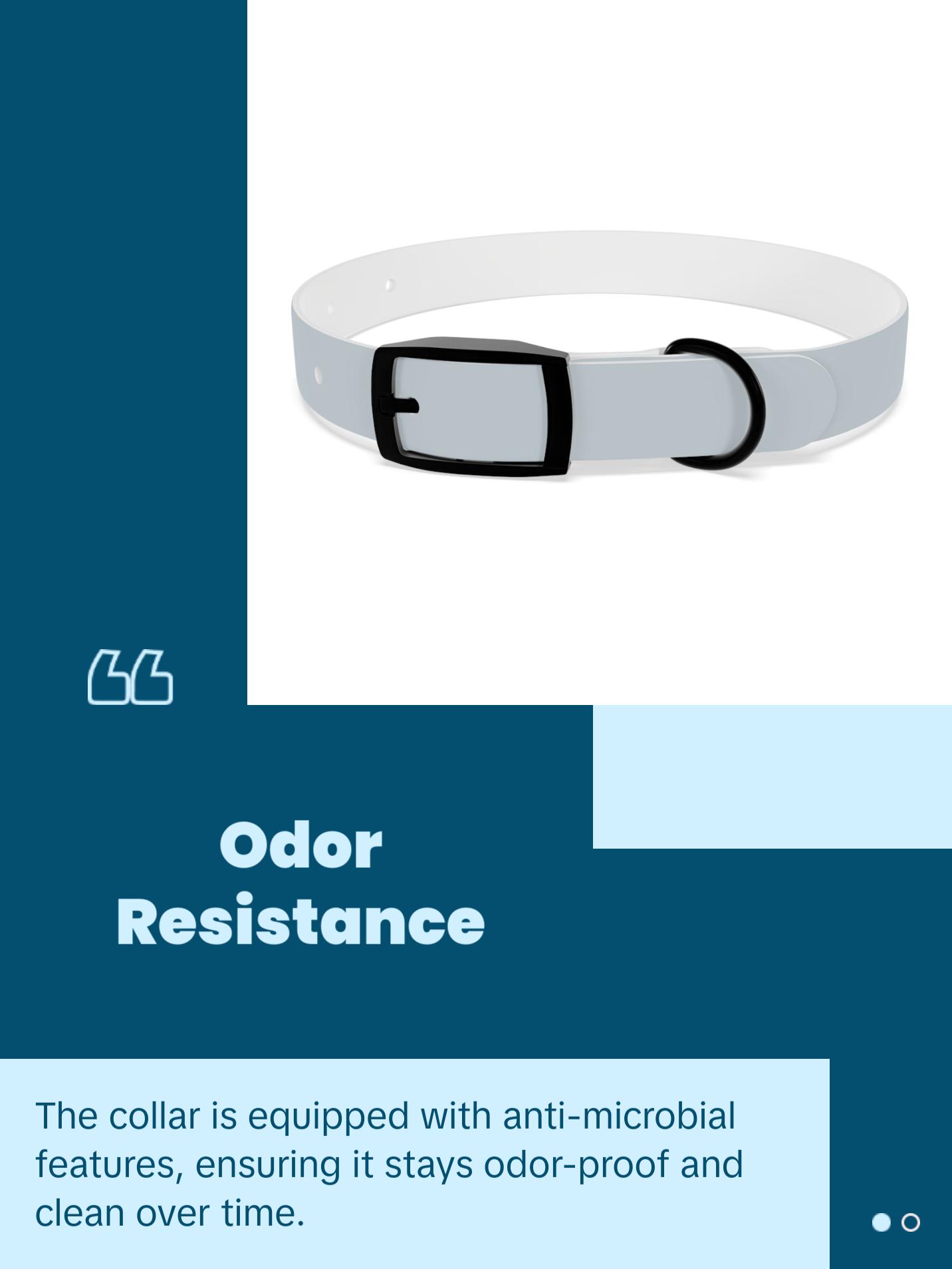 Vintage Teal Waterproof Dog Collar