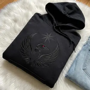 EMBROIDERED Minnesota Loon Hoodie, Tonal Rebel Loon Alliance Sweatshirt, MN State Bird Political Shirt, Progressive State Pride Apparel, Cozy Unisex Activist Pullover