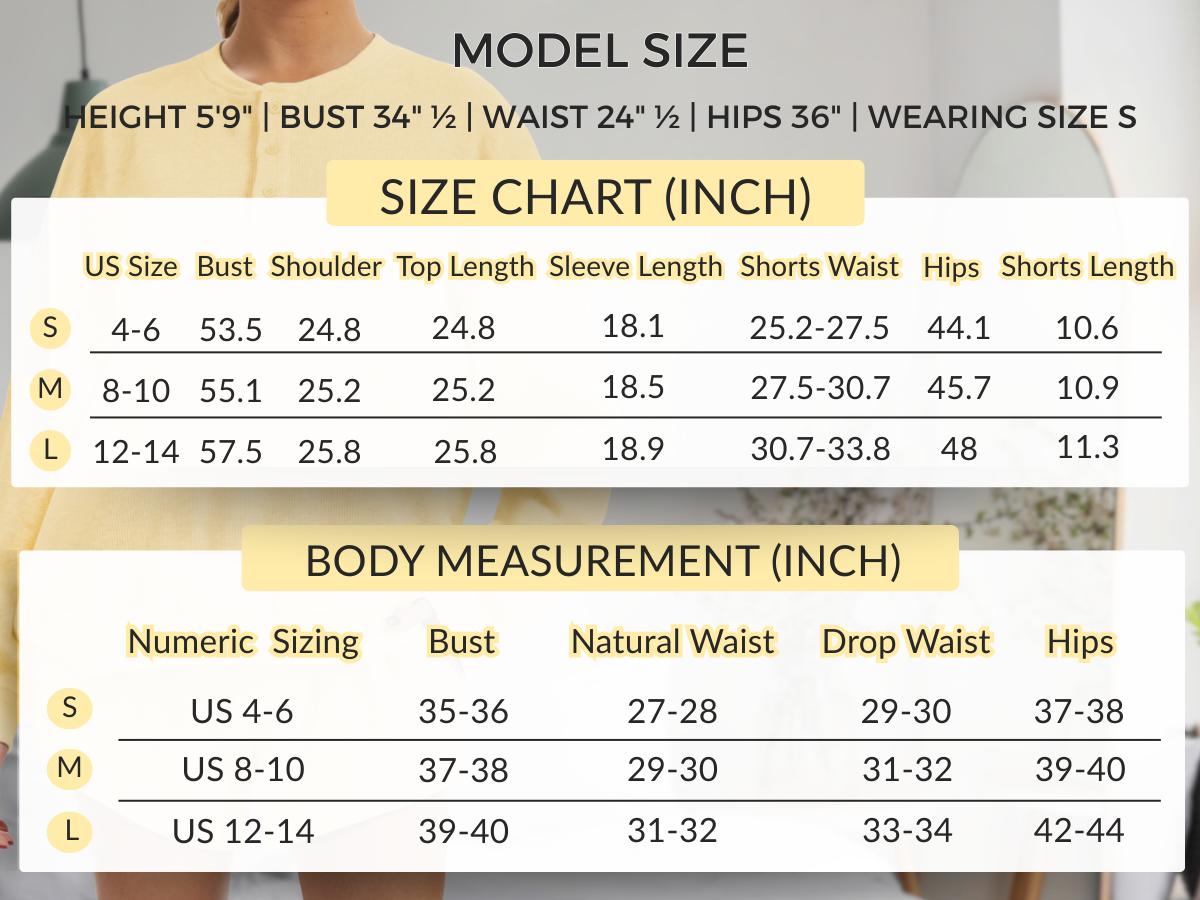 AnotherChill Women's Oversized Waffle Knit Lounge Set – Long Sleeve Henley Sweatshirt and High Waisted Shorts 2 Piece Casual Outfit