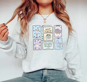 Speech Language Pathology Sweatshirt • SLP Coquette Work • Speech Therapy Crewneck • Speech Therapist • Speech Pathologist Gifts