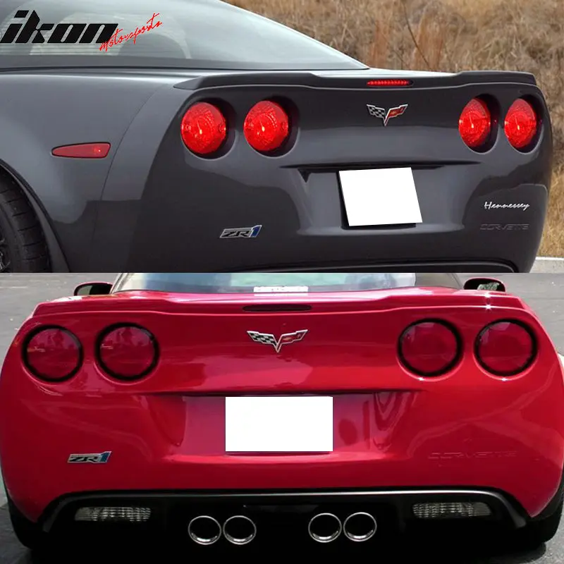 Rear Trunk Spoiler Ducktail Wing Lip for Chevy Corvette C6 2005-2013 ABS Rear Trunk Spoiler Ducktail Wing Lip for Chevy Corvette C6 2005-2013 ABS