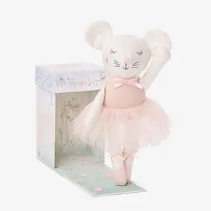10" Mia the Mouse Ballerina Linen Toy Boxed