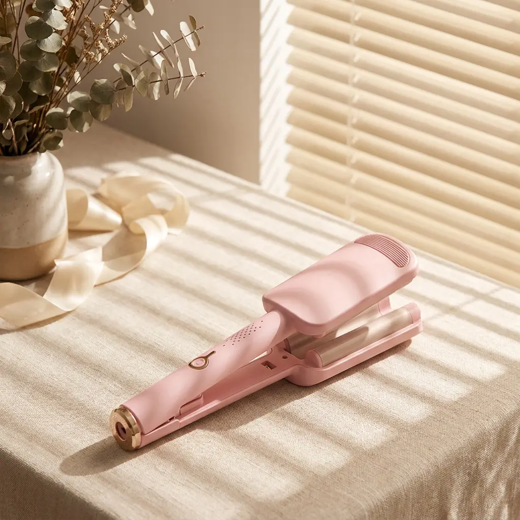 Beach Wave Crimper Hair Stick — Fluffy Big Waves & Ripples, Gentle on Hair, Lazy Perm, 32 mm Clamp, Comfortable Curling Iron