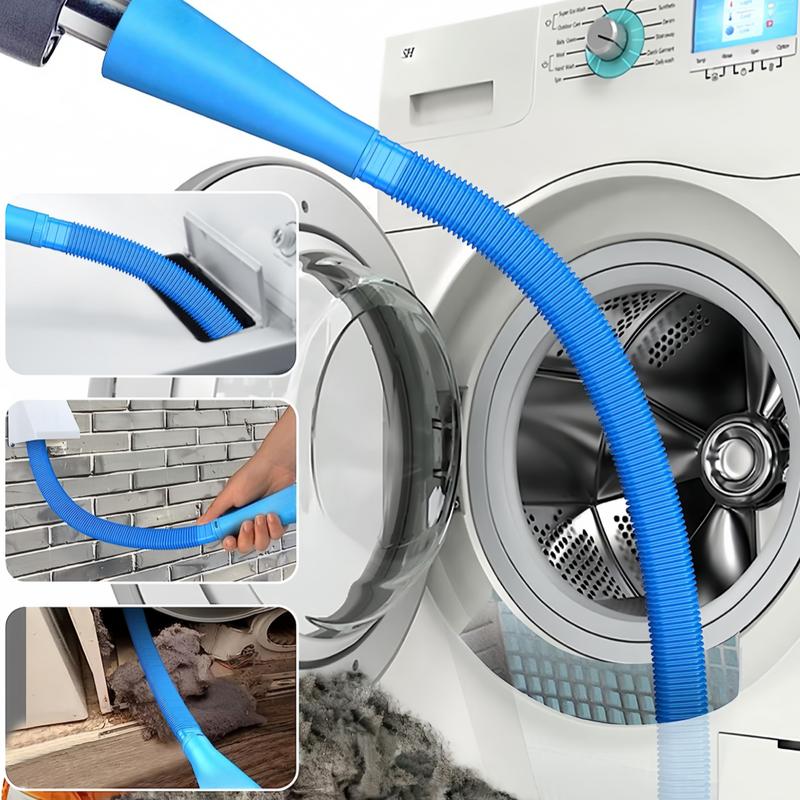 LMMAKE Dryer Vent Cleaner Kit with Universal Connector for All Vacuum Cleaners and Hose Attachments - Flexible Suction Settings & Safety Solution