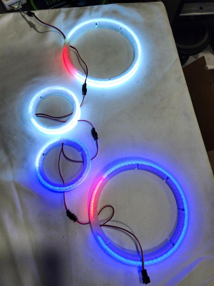 Smart Speakers LED Ring 6.5                                         Incluye Control remoto , controlador , 10 ft wire power and ground  universales para cualquier bocina 6.5 Deaf Bonce, sp audio, db drive Remote