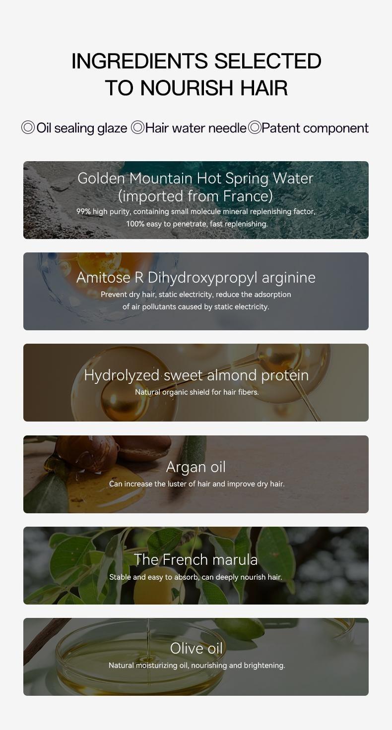 CLINSIS Nº4 Hair Mask - Luxurious Repair, Shiny Hair with Moroccan Argan Oil & French Marula Oil - 258ml - Nourish, Smooth, Repair, Long Lasting Fragrance Aroma Organic Protective Barrier Sandalwood Haircare Scent Salon Scented anti-Frizz Treatment