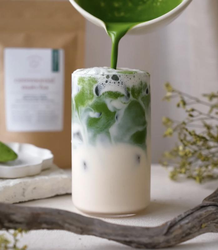 VIOJ Lightly Sweet Matcha Tea Powder from Shizuoka Japan Authentic Rich Flavor Smooth Grassiness Creamy Sweetness 60g