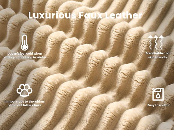 【2 Packages Shipping】Ovios 106" Modular Cloud Couch with Chaise, Upgraded Double Layer Cushion Plush Corduroy, No Assembly Required - L-Shaped Sectional Sofa Set with Flexible Configuration - 3 Seater