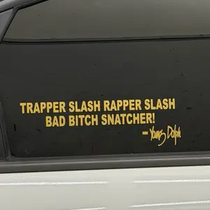 trapper slash rapper decal