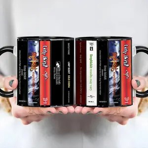 [Sale Up To 35%] Limp Bizkit Albums Cassette Retro Music Accent Mug, Nu Metal Rap Rock Coffee Mug, 2000s Heavy Music Album Mug
