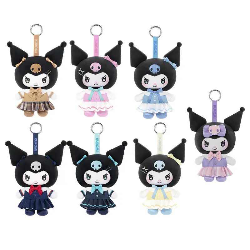 TOPTOY SR Kuromi School Life Series Blind Box - Kawaii Character Stuffed Toy Plush Pendant Collectible, Sealed Hobby Mystery Toy, Ideal Back-to-School Gift for Kuromi Fans, Random Surprise Set, Kawaii Character Stuffed Toys,Back-to-School Gifts