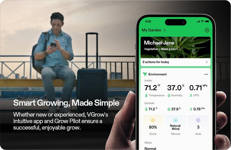 VGrow All-in-One Smart Grow Box, Professional System with Samsung LM301H EVO Grow Light, Advanced Circulation & Ventilation System, Irrigation, Nutrient, Magnetic Window for Indoor Hydroponics VGrow All-in-One Smart Grow Box, Professional System with Samsung LM301H EVO Grow Light, Advanced Circulation & Ventilation System, Irrigation, Nutrient, Magnetic Window for Indoor Hydroponics