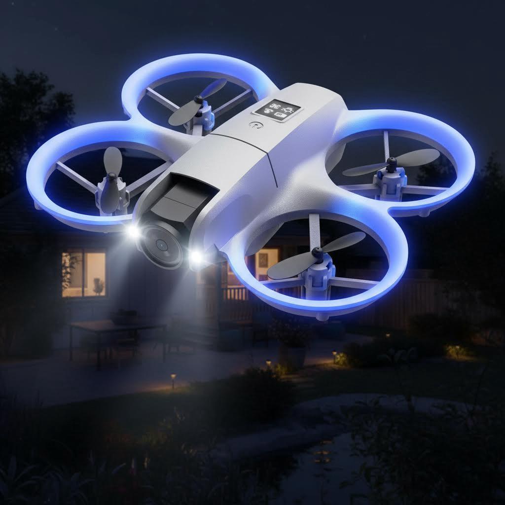 Drone with HD Camera, 360° Rolling One-Key Takeoff/Landing, Headless Mode Remote Control Lightweight Under 249g Drones with 2 Batteries RC Quadcopter Mini Aircraft Gifts, Spring