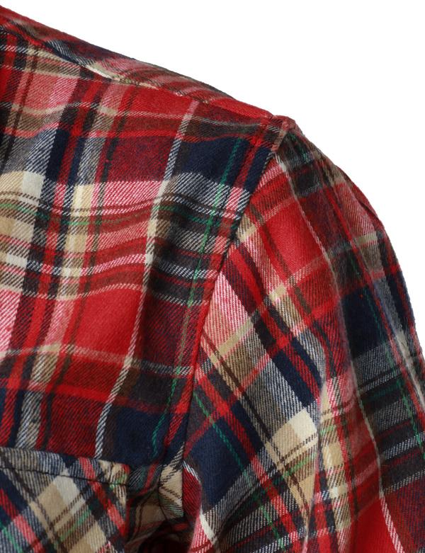 ZEROYAA Men's Casual Regular Fit Button Up Flannel Checked Plaid Shirts with Pockets Menswear shirts for men camisa para hombre christmas gifts for dad