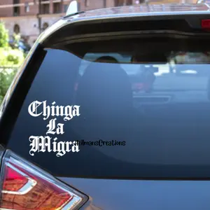 Chinga La Migra | Abolish ICE Metal | Vinyl Decal | Anti | Protest Sticker | Waterproof
