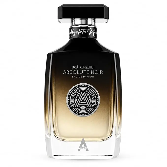 Absolute Noir Unisex Eau de Parfum, Black‑Gold Gradient Glass Bottle, Fruity Oriental Scent, Luxury Embossed Gift Box 100ml
