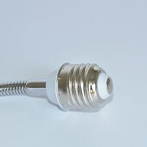 WESECUU Adjustable E27 Socket Adapter 360° Rotatable Extension for LED Grow Lights & Home Fixtures - Flexible Bulb Holder Extender