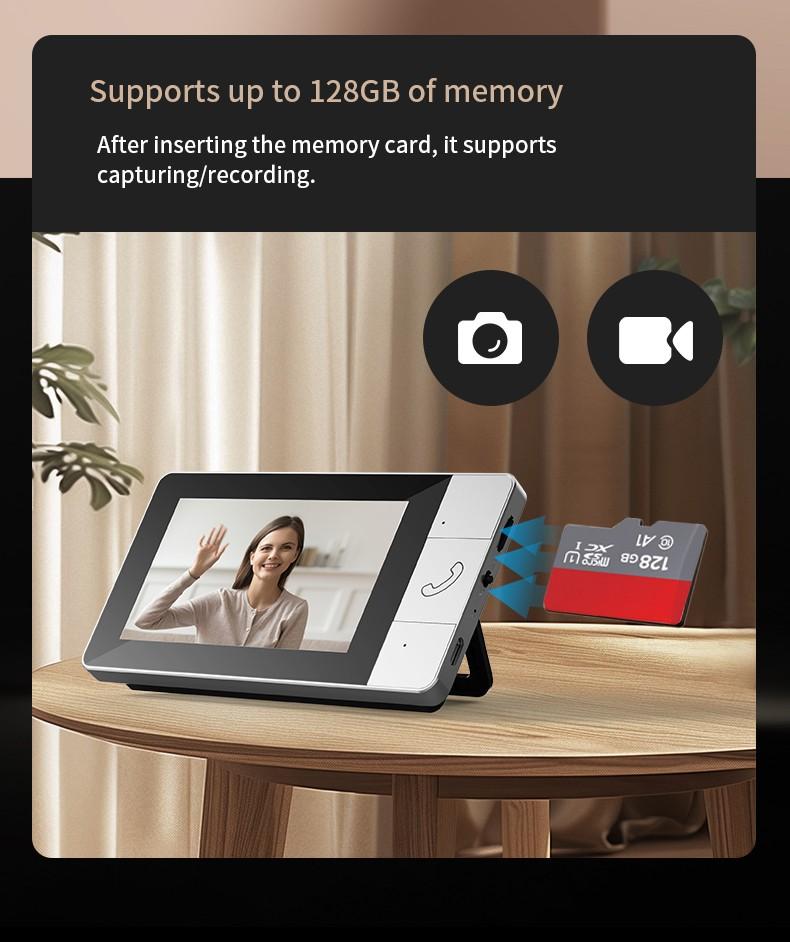 No WiFi Video Doorbell with Monitor – Wireless Doorbell Camera, Two-Way Talk, Night Vision, No App, No Monthly Fees