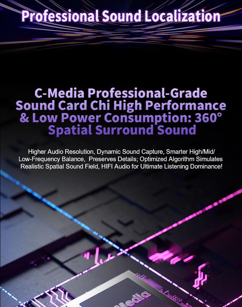 AULA G7 Pro Pink Wireless Gaming Headphones with Mic, 7.1 Surround Sound, Ultra-Low Latency, RGB Over-Ear with Noise-Canceling Mic