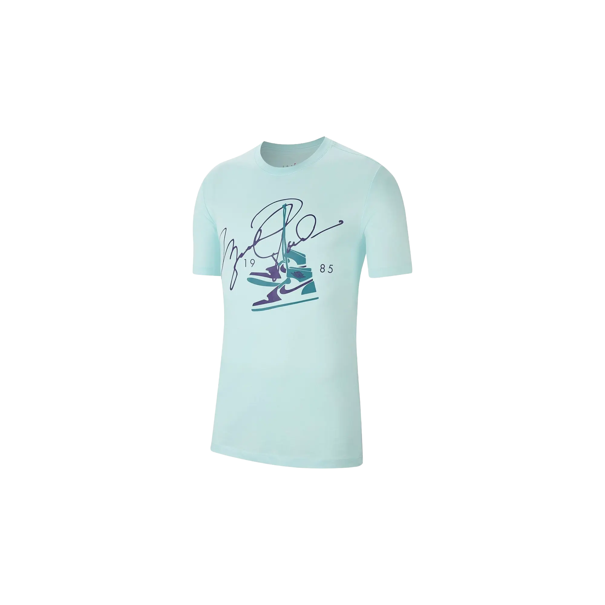 Air Jordan AJ85 Signature Short Sleeve Tee "White / Black" BQ5538 336