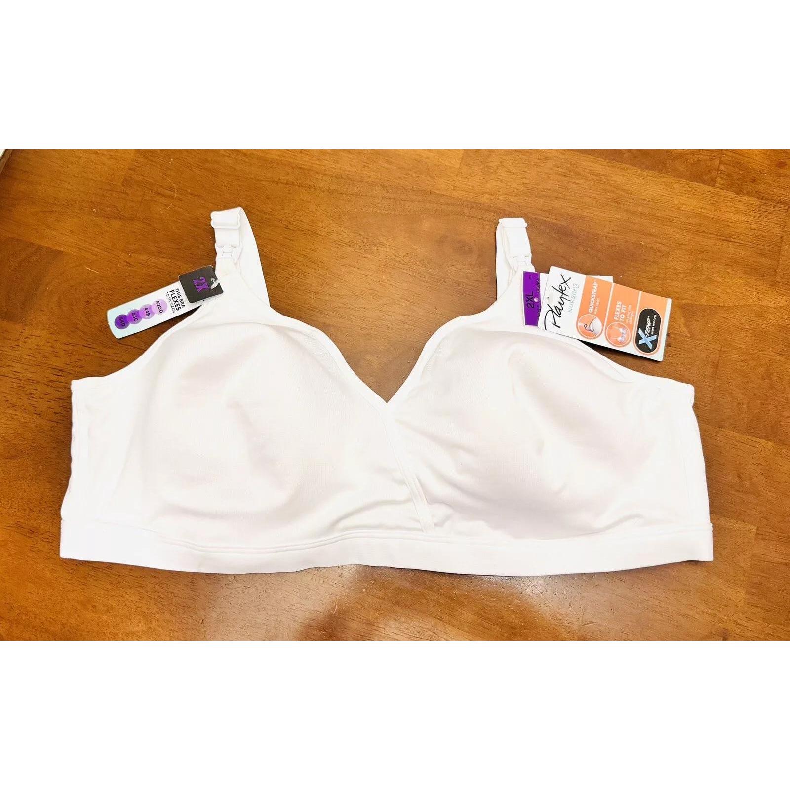 Playtex Nursing Bra Shaping Foam WireFree Flex Fit Sz 2XL White NWT 42DD 44B-C-D