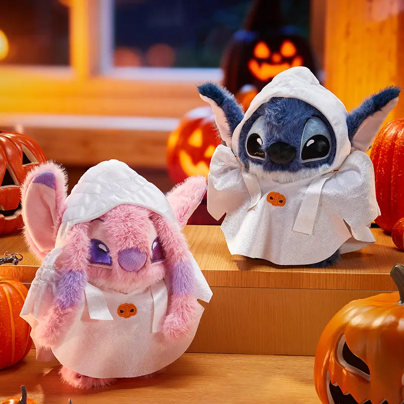 MINISO Disney Lilo & Stitch Pumpkin Plush – Spooky Stuffed Doll, Unique Lilo and Stitch Details, Perfect Festive Decor, For All Ages/Disney Fans, Perfect Gift for Christmas&Birthday,Perfect Gift for Mom,Back-to-School Gifts