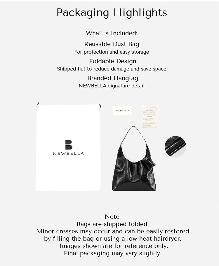 NEWBELLA Kara 2 PCS Set Hobo Bags in PU Leather Top Handle Tote with Magnetic Closure Casual Daily Use Two Colors New Arrivals,FallFreshness