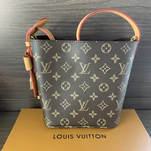 Pre-owned Louis Vuitton Monogram Tote Bags Nano Noé Bucket Canvas Mini Bucket Bag