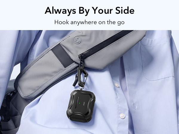 ESR for AirPods Pro 3 (2025) Case, Magnetic Lid, MagSafe Compatible, Full-Body Strong Drop Protection, Cyber Series